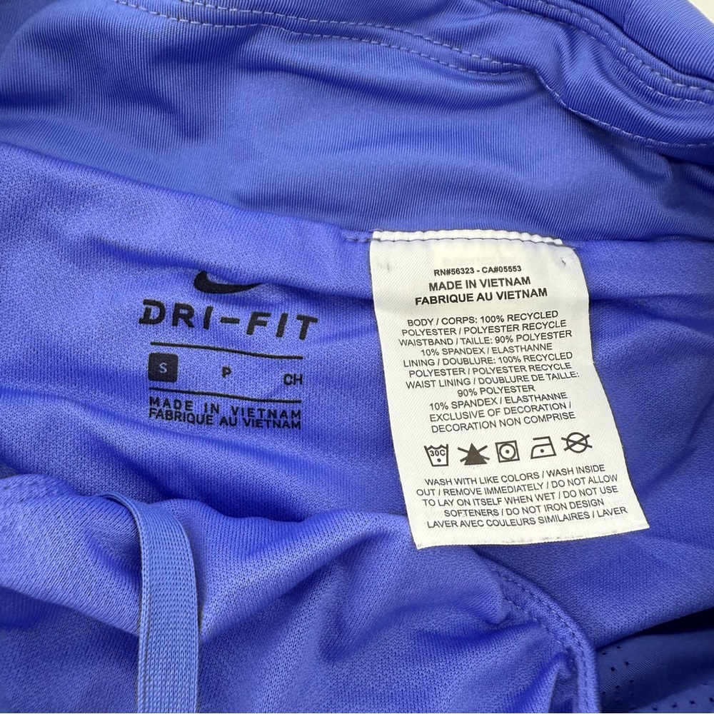 Nike Blue Athletic Shorts Lightweight Elastic Waist - Picture 4 of 9